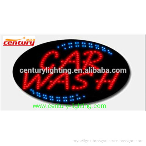 car wash animated led sign